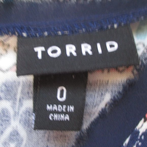 Torrid Multi Print Challis Tee Dress - Picture 3 of 8